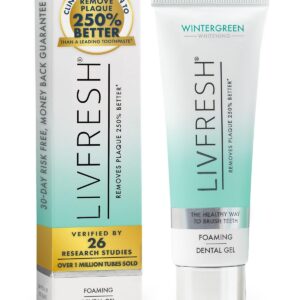 Toothpaste Gel, Clinically Proven to Remove Plaque 250% Better, Improves Gum Health 190% Better, Prevents & Reduces Tartar