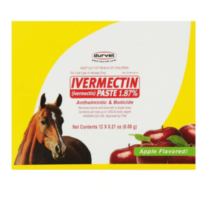 Durvet 12-Pack Ivermectin Dewormer Paste for Horses