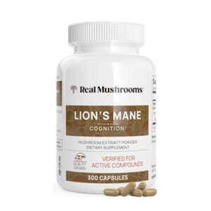Real Mushrooms Lion’s Mane Capsules – 300 Caps