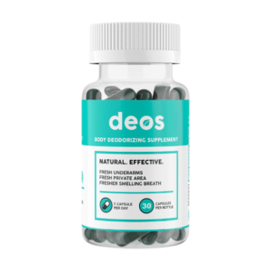 DEOS Internal Deodorant Supplement – Full Body Deodorizer for Gut Health 30 Capsules