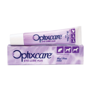 OptixCare Eye Lube Plus + Hyaluron 20g for Dog Cat Horses, Pack of 3