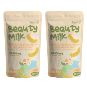 2 Packs Beauty Milk Japanese Collagen Melon Drink – 50,000mg Hydrolyzed Collagen