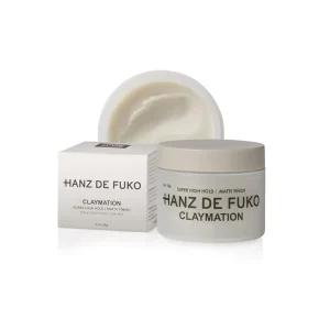 Hanz de Fuko Claymation – Premium Men’s Hair Styling Clay for a Super High Hold 2 oz