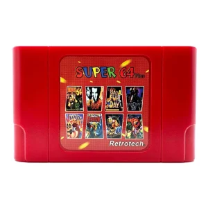 Retrotech Super 64 Plus 340 In 1 Multi Game Cartridge For Nintendo N64 Video Game Console