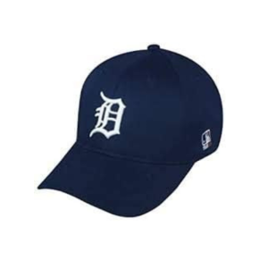 Adult FLAT BRIM Detroit Tigers Home Navy Wht”D” Hat Cap MLB Adjustable