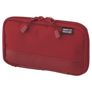 LIHIT LAB Compact Pen Case (Pencil Case), Red (A7687-3)