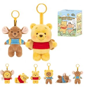 MINISO x Disney Blind Box – Sleeping Series Cute Stuffed Animal Keychain,
