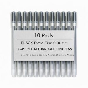 Muji 0.38 mm Pen Smooth Gel Ink Ballpoint PensSet of 10