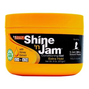 Ampro Shine ‘n Jam Conditioning Gel, Extra Hold, 8 oz (Pack of 8)