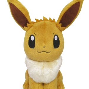 Sanei Pokemon All Star Series Eevee Stuffed Plush, 8″, Brown (PP07)