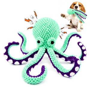 Fuufome Octopus Squeaky Dog Large Breed