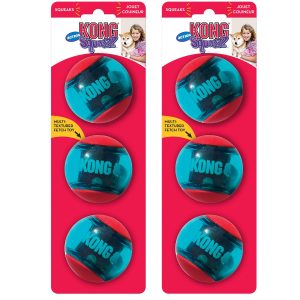 KONG Squeezz Action Ball Red 6 Pack