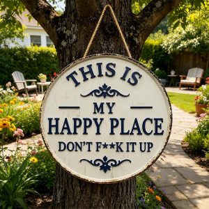 Seeyoo Funny Metal Sign Home Decor 12in