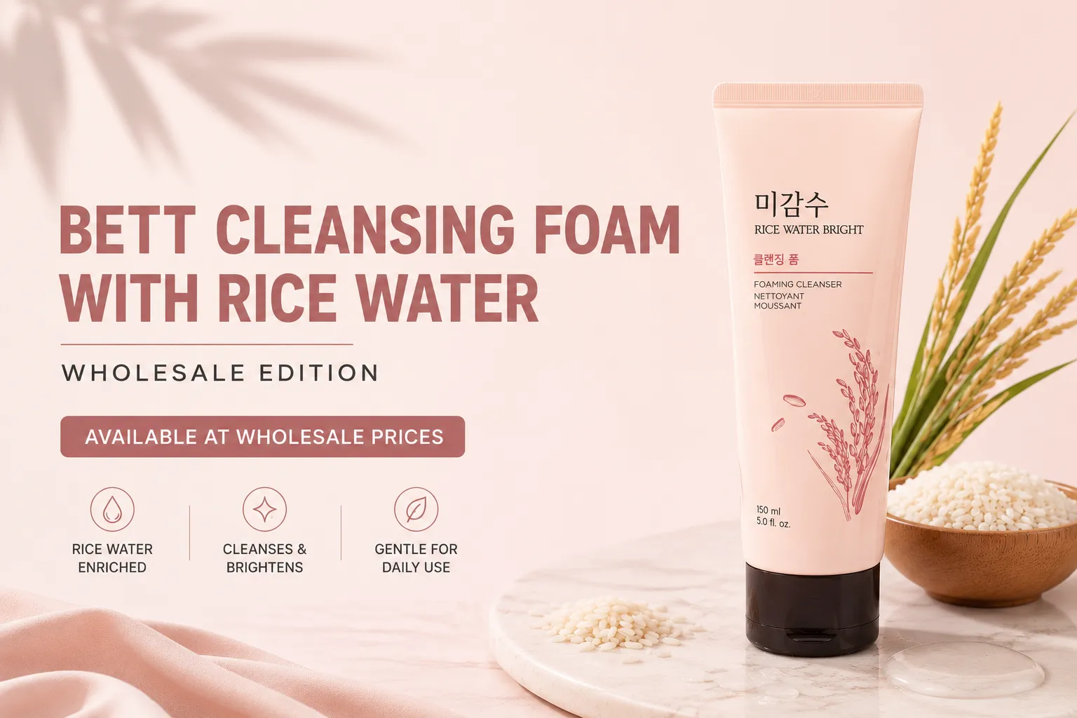 Bett Cleansing Foam With Rice Water