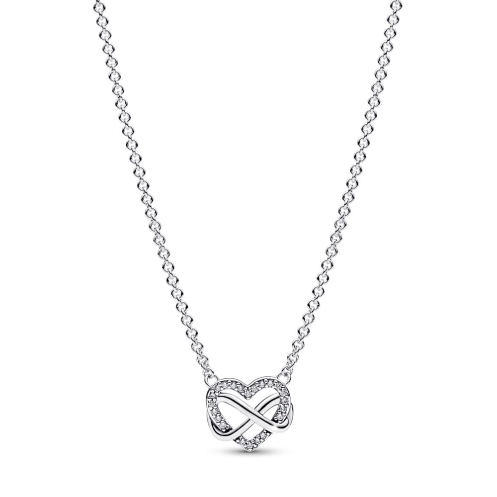 PANDORA Sparkling Infinity Heart Collier Necklace 1 PANDORA Sparkling Infinity Heart Collier Necklace