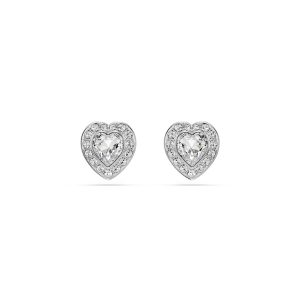 Swarovski Ariana Grande Pierced Stud Crystal Earrings In Rhodium Finish