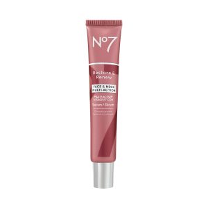 No 7 Restore & Renew Sculpting Serum For Face & Neck, 1.69 oz