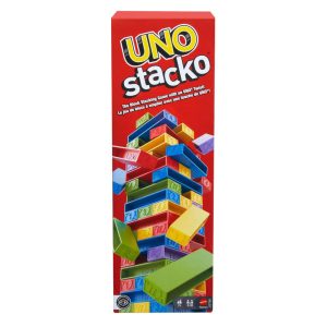 Mattel Games UNO Stacko Game For Kids & Family With 45 Colored