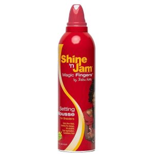 Am Pro Shine N Jam Magic Fingers For Braiders Setting Mousse 12, 12 Ounce, 354 mL