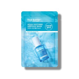 Real Barrier Aqua Soothing Ampoule Face Mask, 10 ea