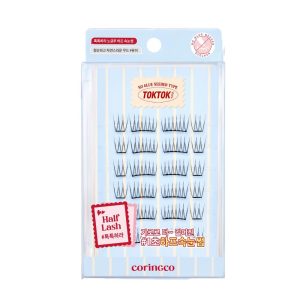 CORINGCO Tok Tok Hara No Glue Half Eyelash Pre Adhesive Strip False