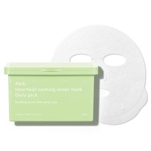 Abib Heartleaf Sheet Mask Daily Pick, 30 Sheets