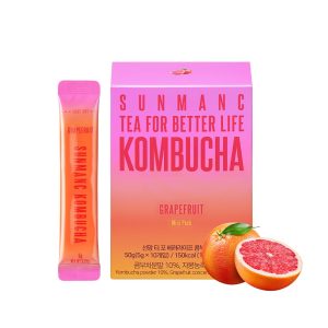 SUNMANC Grapefruit Kombucha 10 Packets, 0 G