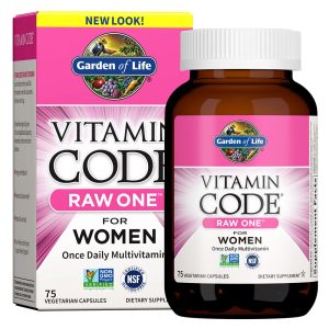 Garden of Life Vitamin Code RAW ONE For Women Once Daily Multivitamin, 75 ct