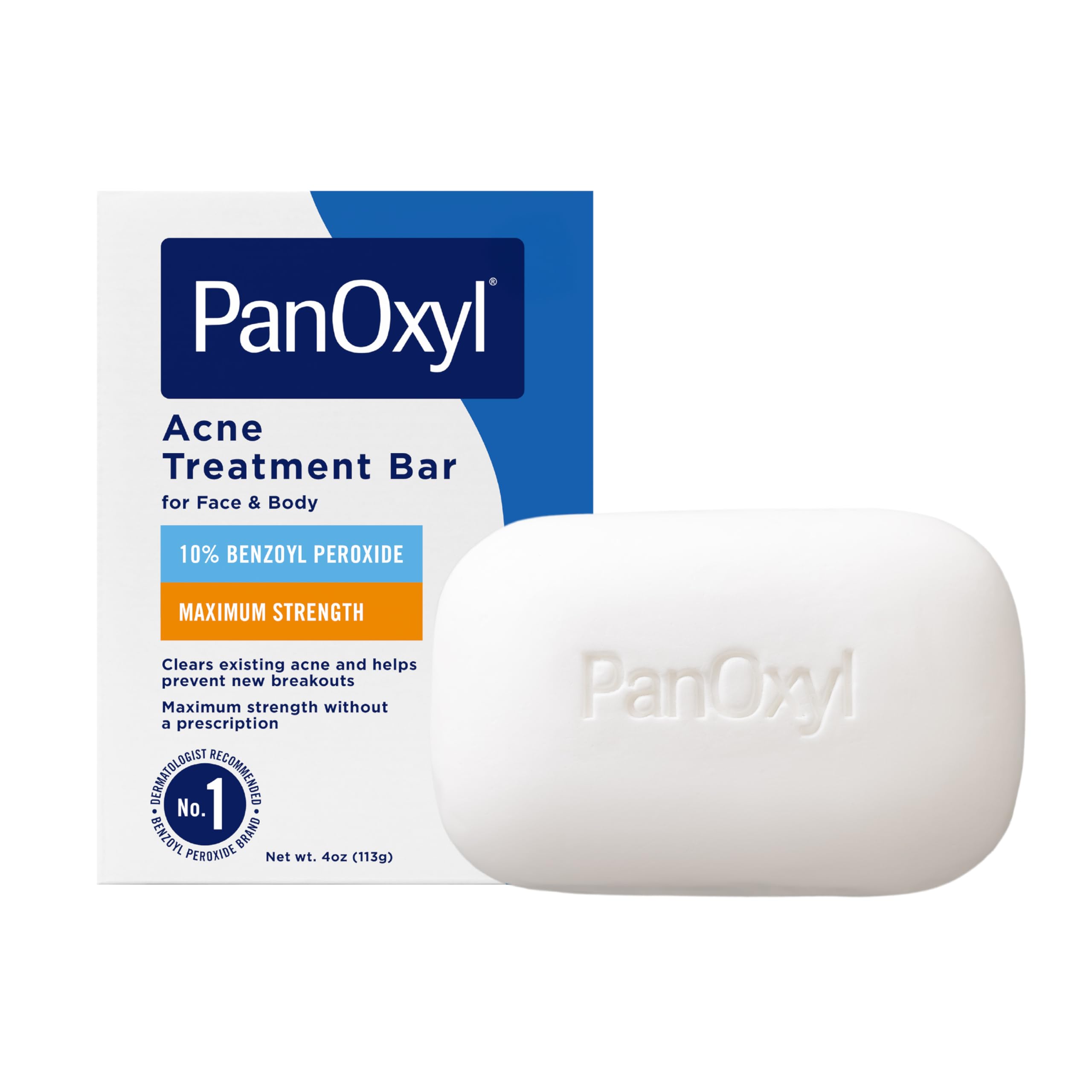Pan Oxyl Acne Treatment Bar With 10% Benzoyl Peroxide, 4 oz 1 Pan Oxyl Acne Treatment Bar With 10% Benzoyl Peroxide, 4 oz