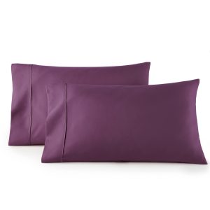 HC COLLECTION Queen Pillow Cases Set Of 2- Microfiber