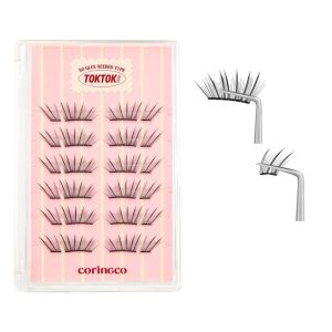CORINGCO Tok Tok Hara No Glue Half Eyelash Pre Adhesive Strip False