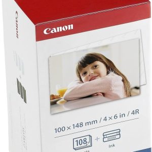 Canon Color Ink Paper Set Kp-108 IN 4 X 6 108 Sheets, 108 IN, 108 Sheets