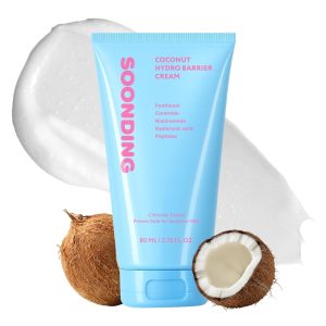 SOONDING Coconut Hydro Barrier Cream, Fragrance Free Capsule Cream Korean Skin Care, 80 mL, 2.7 Fl oz