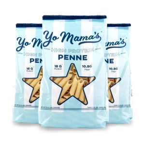 Yo Mama’s Foods High Protein High Fiber Penne Pasta, 10.6 Ounce