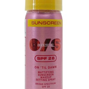 One/Size On ‘Til Dawn Mattifying Sunscreen Makeup Setting Spray SPF 28, 1.05 oz