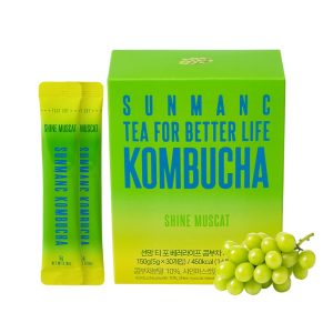 SUNMANC Shine Muscat Kombucha 30 Packets, 0 G