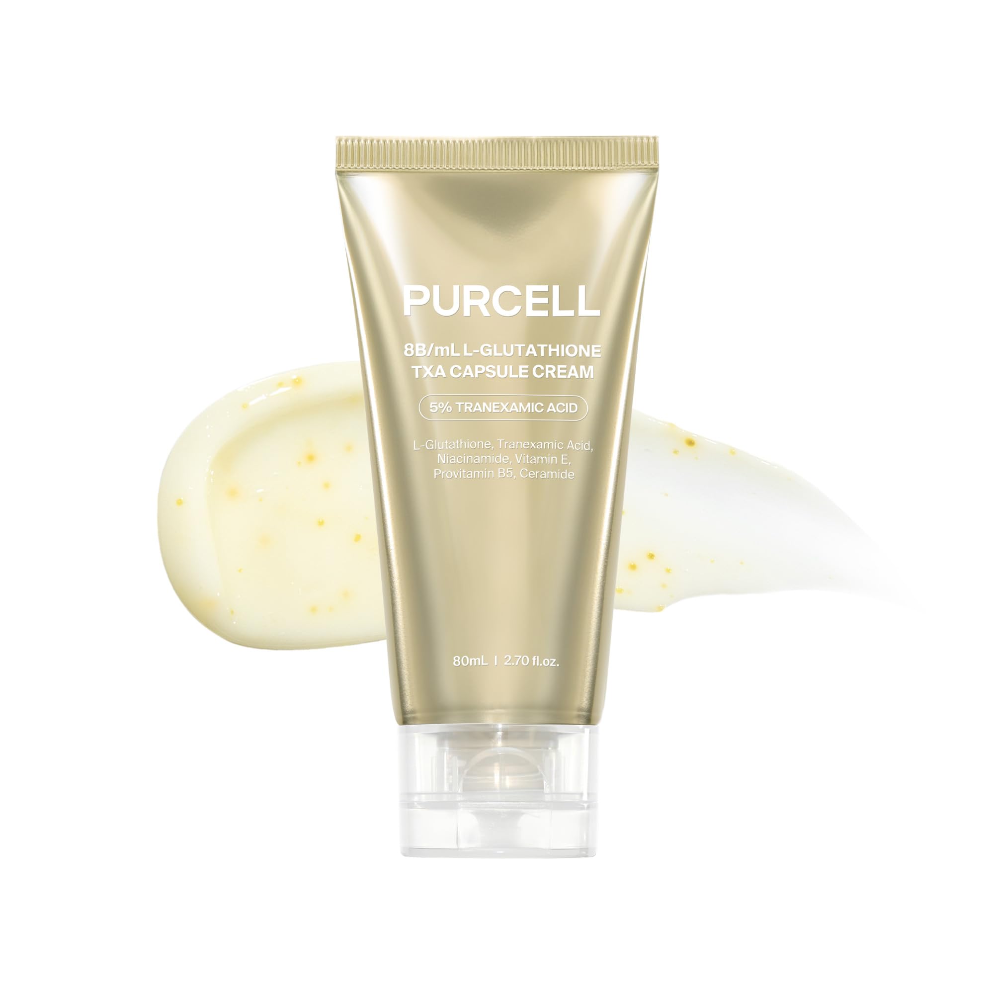PURCELL TXA Capsule Cream With 5% Tranexamic Acid + 5% Niacinamide, 2.71 Fl oz, 80 mL 1 PURCELL TXA Capsule Cream With 5% Tranexamic Acid + 5% Niacinamide, 2.71 Fl oz, 80 mL