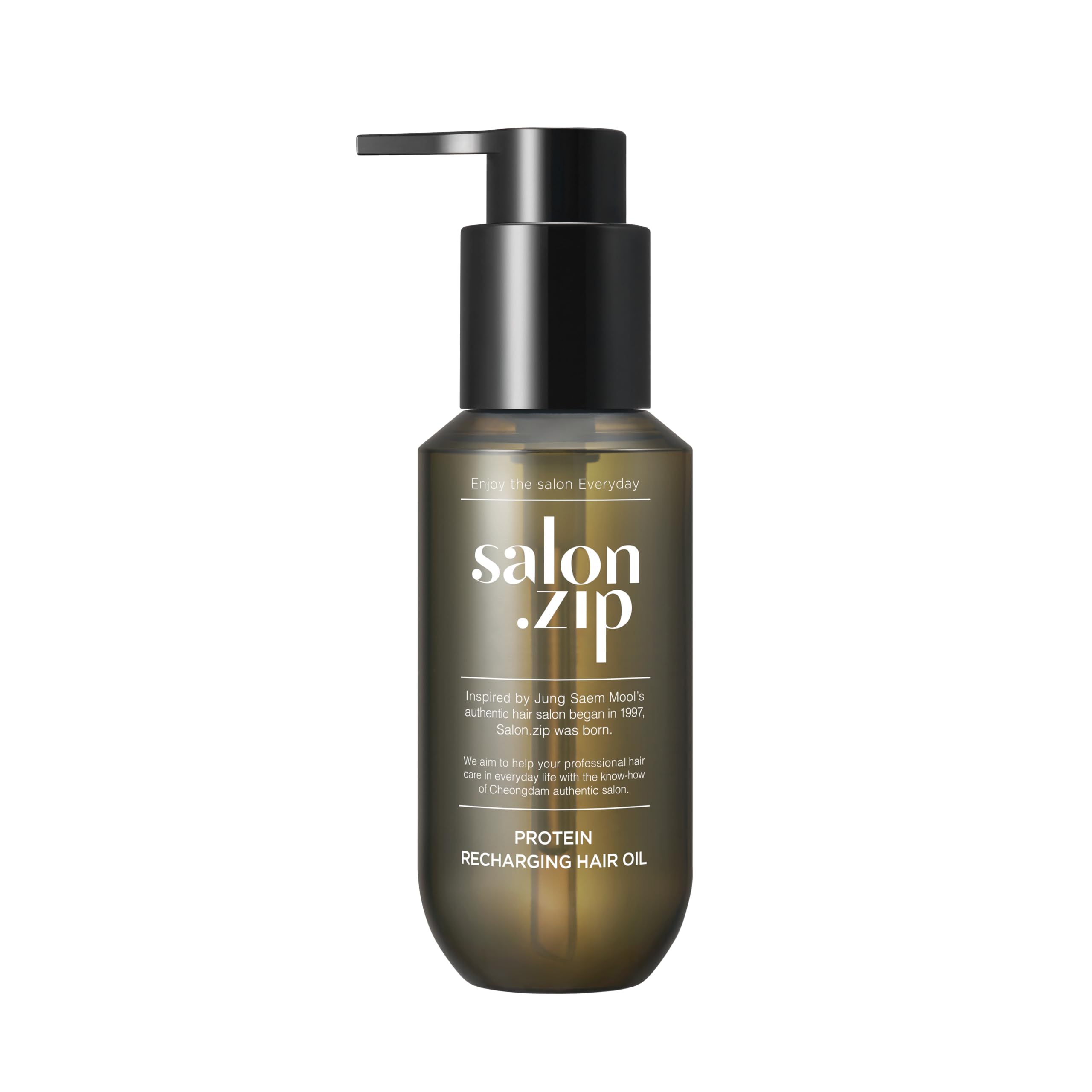 JUNG SAEM MOOL Salon Zip Protein Recharging Hair Oil, Korean Hair Care (3.38 fl oz) 1 JUNG SAEM MOOL Salon Zip Protein Recharging Hair Oil, Korean