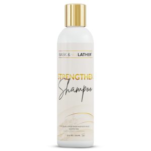 BASK & LATHER Strengthen Shampoo For Curly Coily Textured Hair (8 Fl oz)