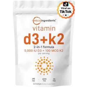 Micro Ingredients Vitamin D 3 + K 2 MK-7 5