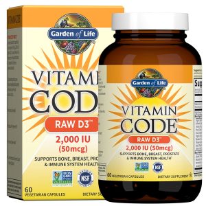 Garden of Life Vitamin Code Raw D 3 Whole Food Vitamin