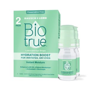 Biotrue Hydration Boost Preservative-Free Eye Drops 0.33 Fl oz 2 Pack, 0.33, 0.33 Fl oz, 2 Pack