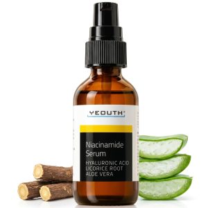 YEOUTH Niacinamide Serum With Hyaluronic Acid And Licorice Root, 1 oz