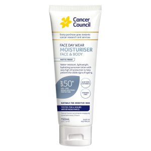Cancer Council SPF 50+ Day Wear Face Matte Invisible 4 Hr Water Resistant 75 mL…
