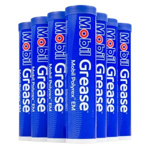 Mobil Polyrex EM Electric Motor Bearing Grease Case Of 10 13.7 oz Tubes