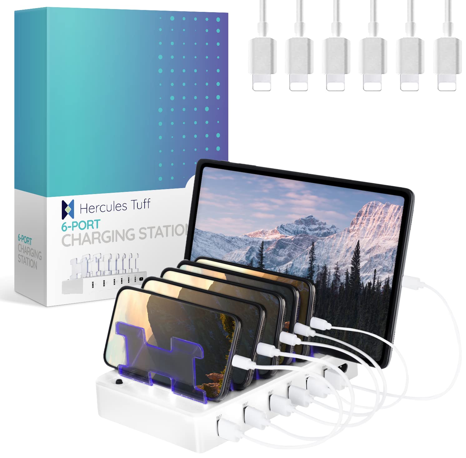 Hercules Tuff Fast Charging Station For Multiple Devices 1 Hercules Tuff Fast Charging Station For Multiple Devices