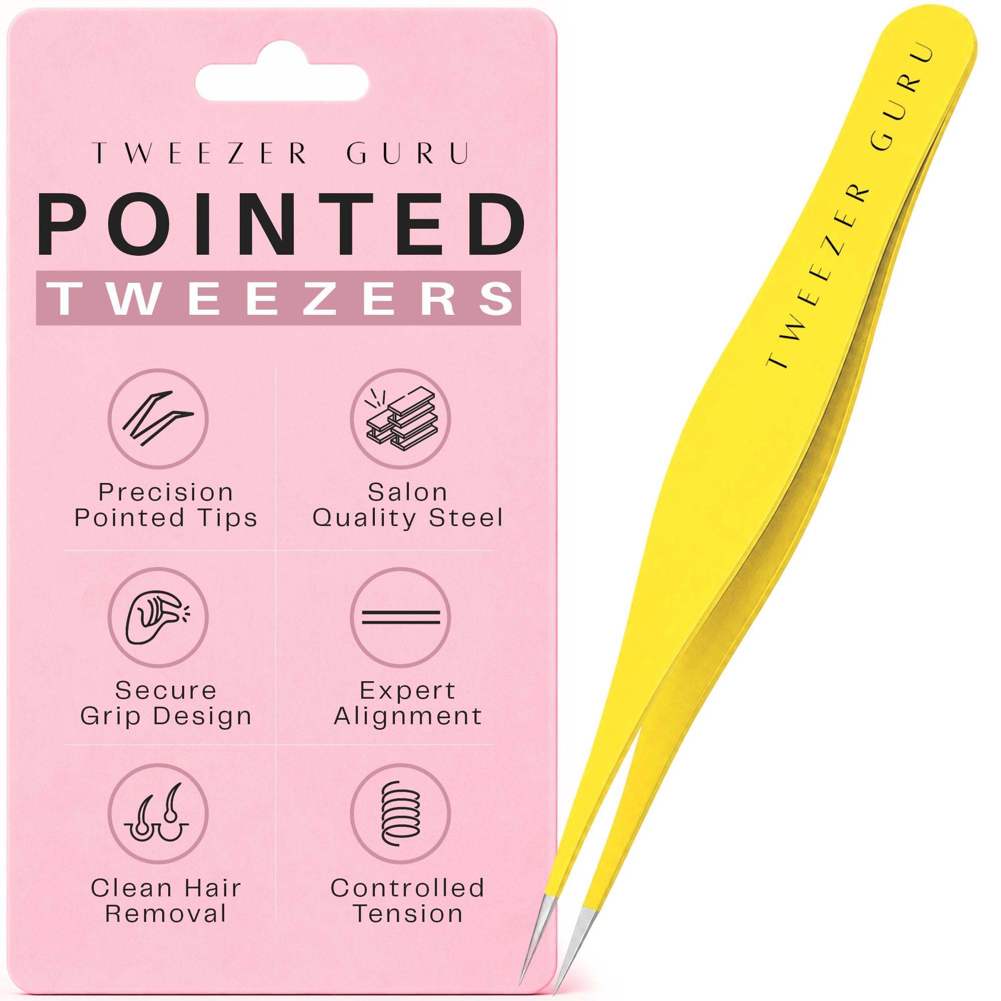 TWEEZER GURU Pointed Tweezers - Sharp Precision Needle Nose Tip 1 TWEEZER GURU Pointed Tweezers - Sharp Precision Needle Nose Tip