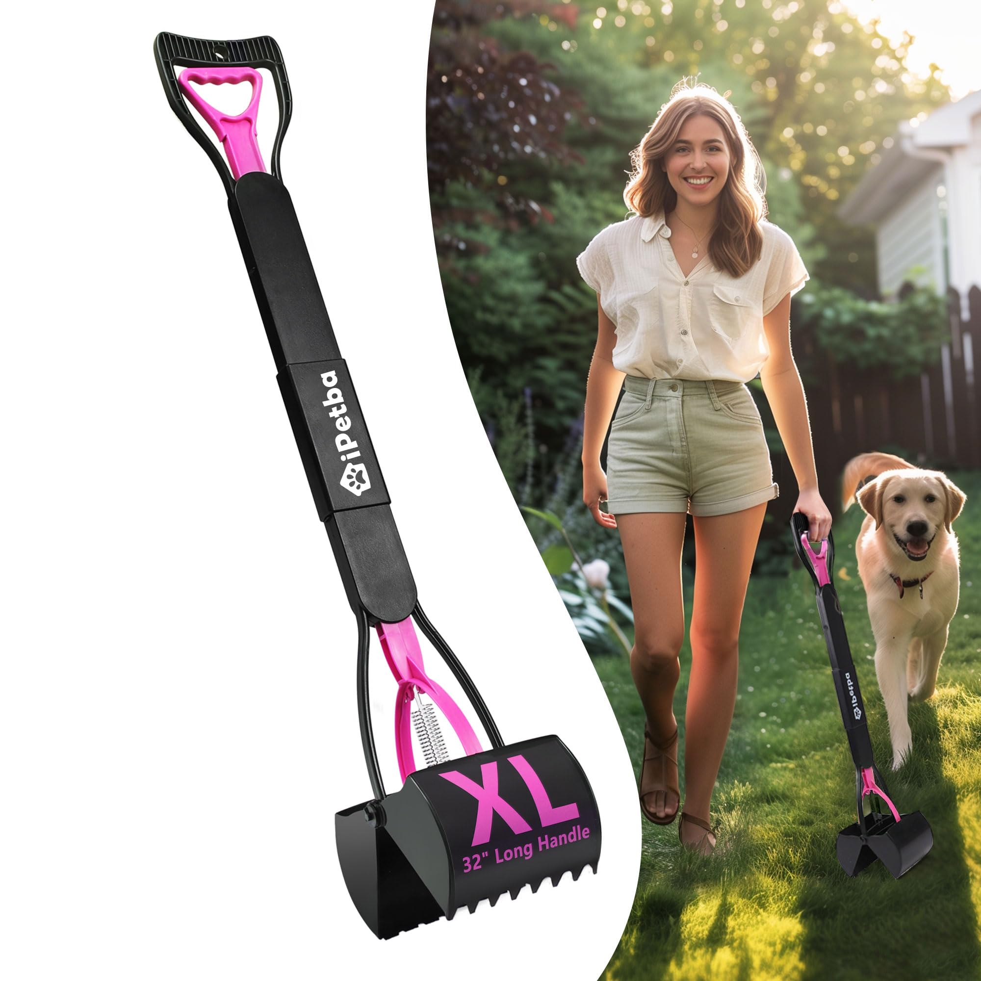 i Petba Ipetba 32" Long Handle Dog Pooper Scooper For Yard 1 i Petba Ipetba 32" Long Handle Dog Pooper Scooper For Yard