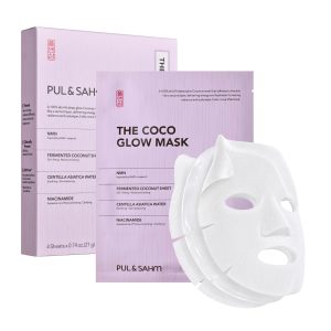 PUL & SAHM Coco Glow Mask, 4 Sheets