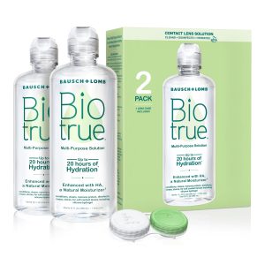 Biotrue Multi-Purpose Contact Lens Solution With Case, 10 Fl oz 2-Pack